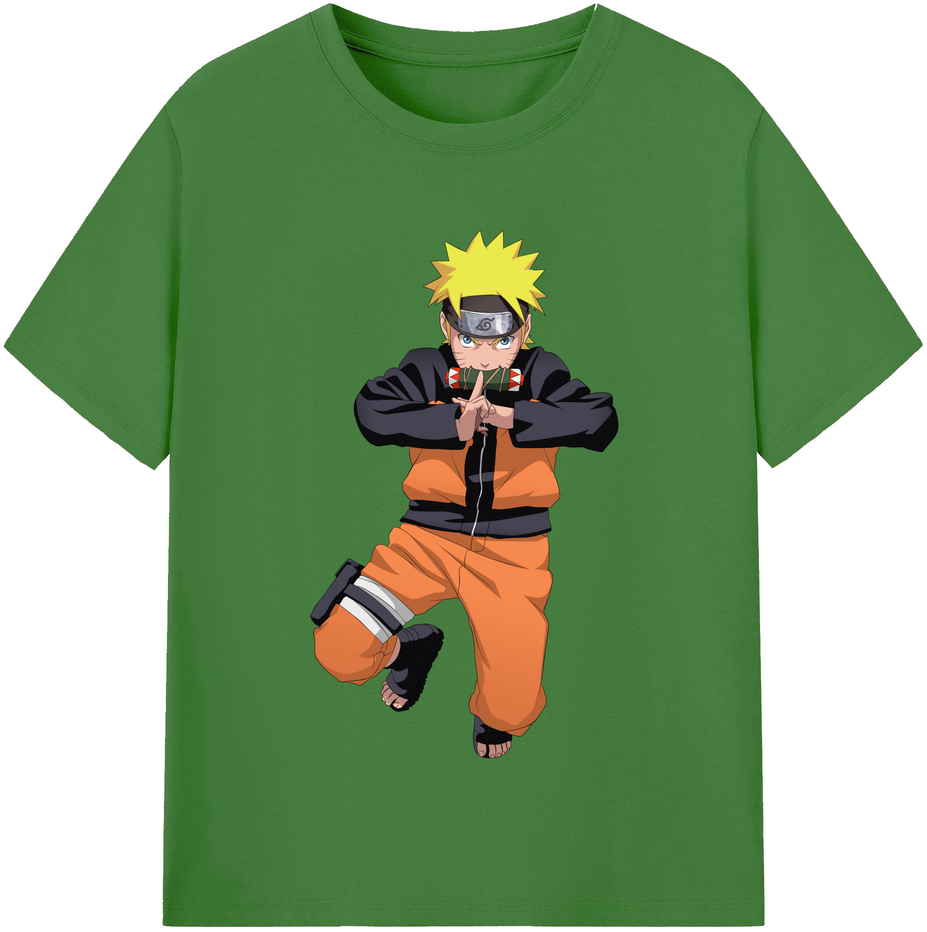 （画像用） NARUTO -ナルト- うずまき ナルト Uzumaki Naruto レディースカジュアルプリントTシャツ（綿100％）